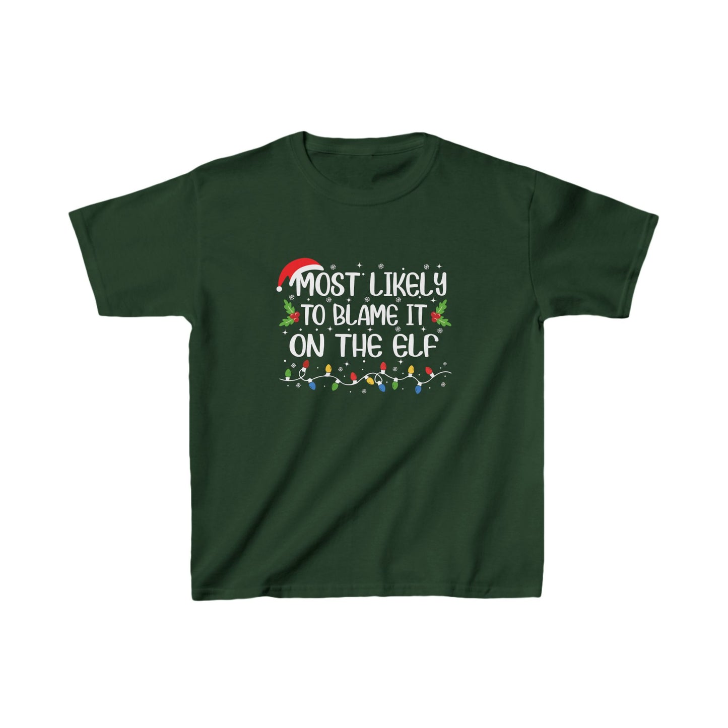 CMS - Most Likely To...Blame It On The Elf | Kids Heavy Cotton™ Tee