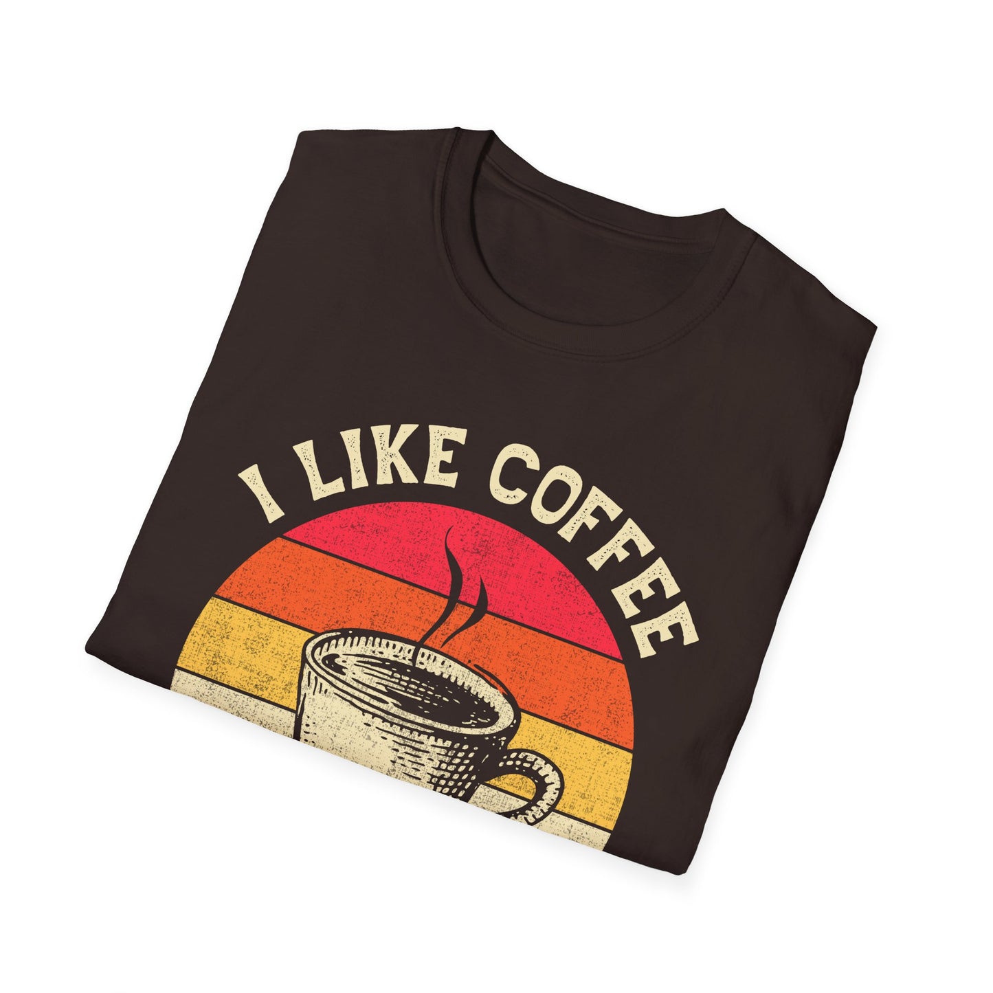 "I Like Coffee… and Maybe 3 People" Funny T-Shirt – Unisex Soft Cotton Coffee Lover Tee – Sarcastic Humor Shirt for Caffeine Addicts