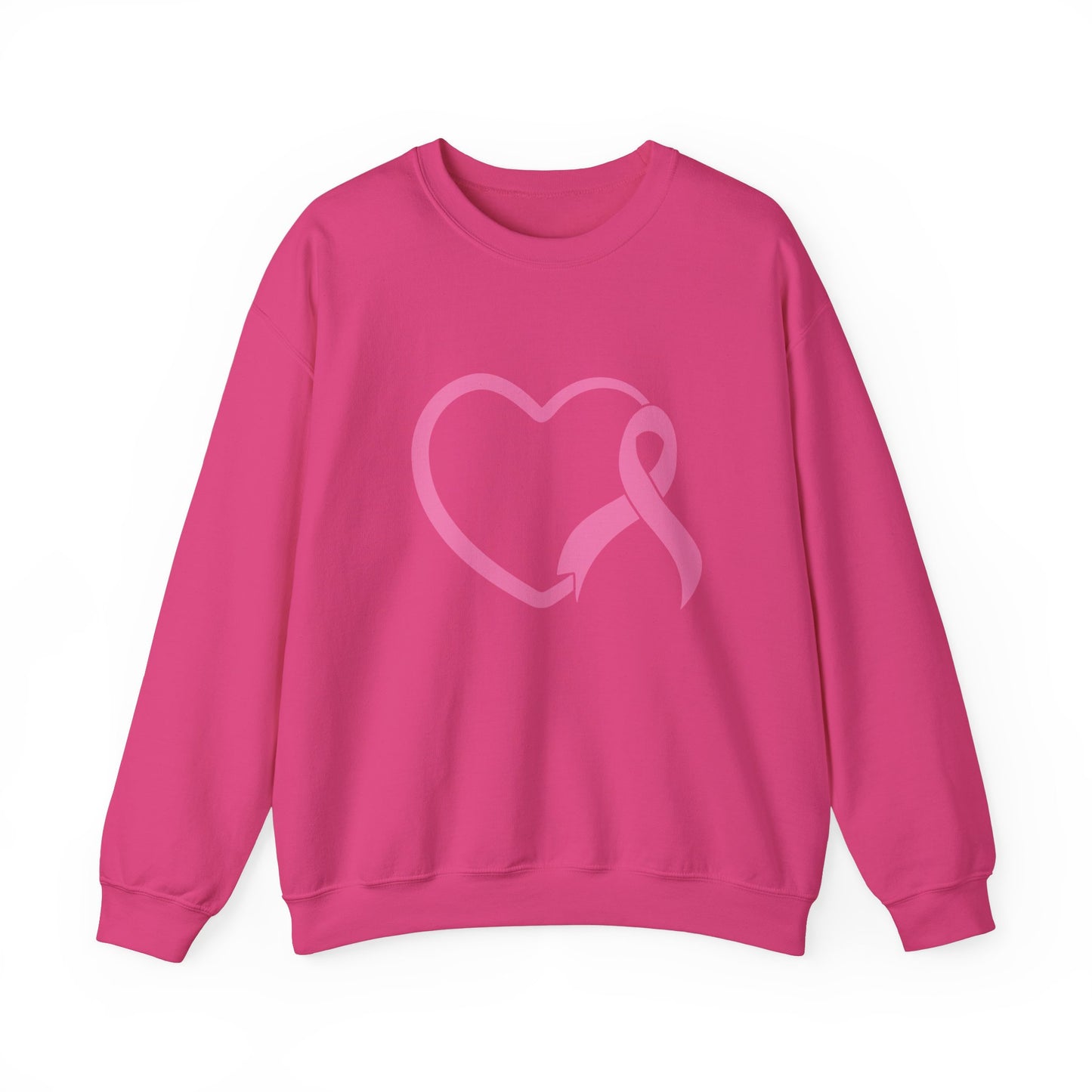 BCA - Pink Ribbon Heart | Unisex Heavy Blend™ Crewneck Sweatshirt