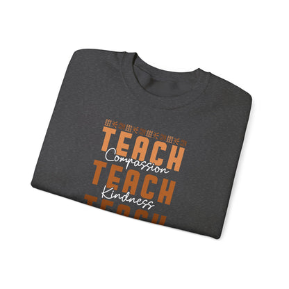 BADED - Teach Compassion Kindness Confidence | Heavy Blend™ Crewneck Sweatshirt