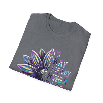 "It’s Okay If All You Did Today Was Breathe" Unisex Comfort Tee – Suicide Awareness Month Shirt