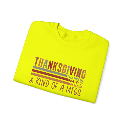 THK - Thanksgiving...Kind of A Mess | Unisex Heavy Blend™ Crewneck Sweatshirt