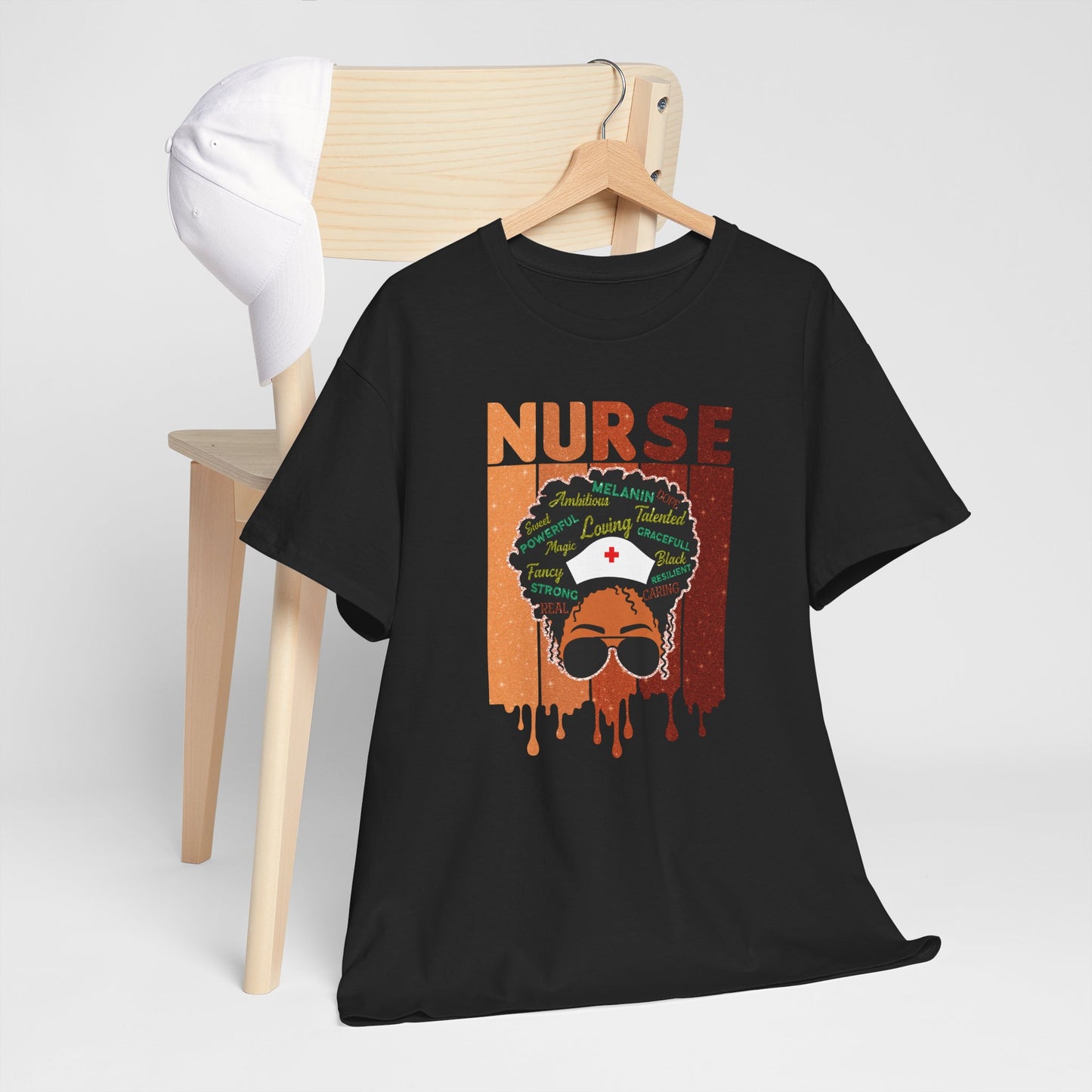 BADED - Melanated Nurse | Unisex Heavy Cotton Tee