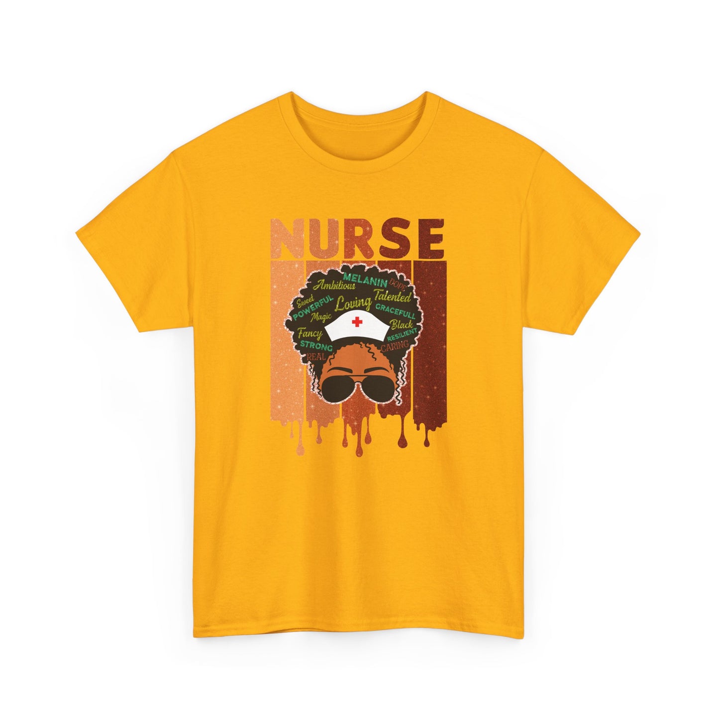 BADED - Melanated Nurse | Unisex Heavy Cotton Tee