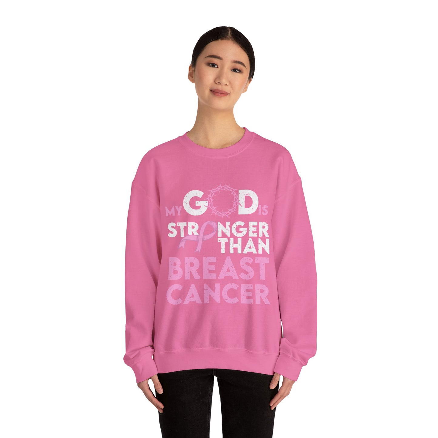 BCA - My God Is Stronger  | Unisex Heavy Blend™ Crewneck Sweatshirt