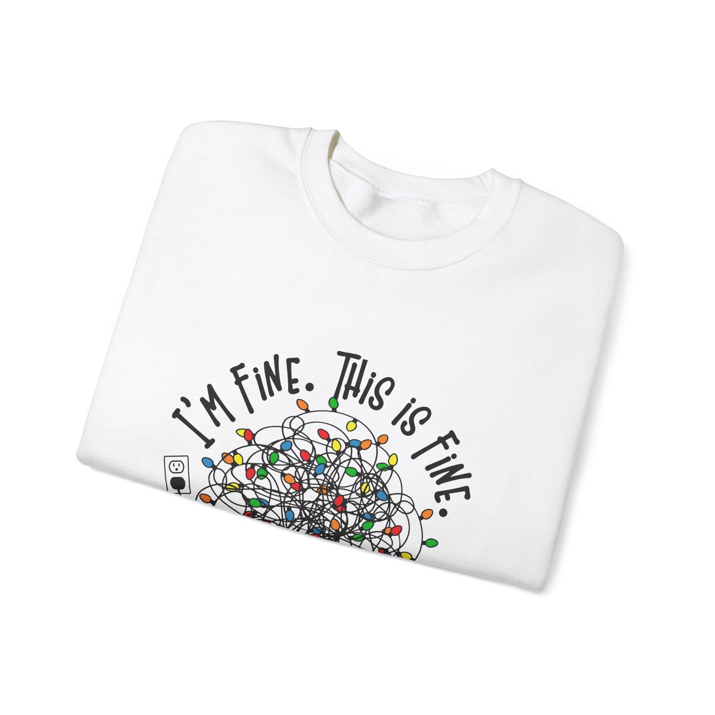 CMS - I'm Fine. This is Fine. Totally Fine | Heavy Blend™ Crewneck Sweatshirt