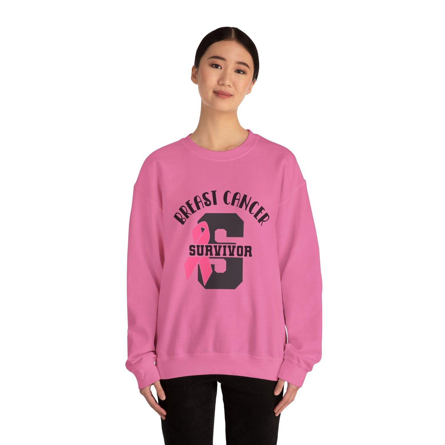 BCA - Pink Ribbon Survivor  | Unisex Heavy Blend™ Crewneck Sweatshirt