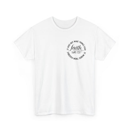 CHW - Faith, Luke 1:37  | Unisex Heavy Cotton Tee