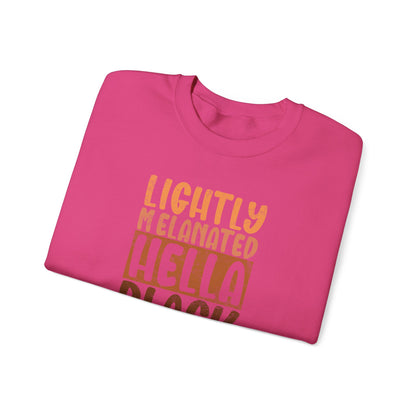 BADED - Lightly Melanated Hella Black | Heavy Blend™ Crewneck Sweatshirt