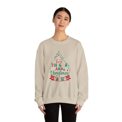 CMS - Thick Thighs & Christmas Vibes | Heavy Blend™ Crewneck Sweatshirt