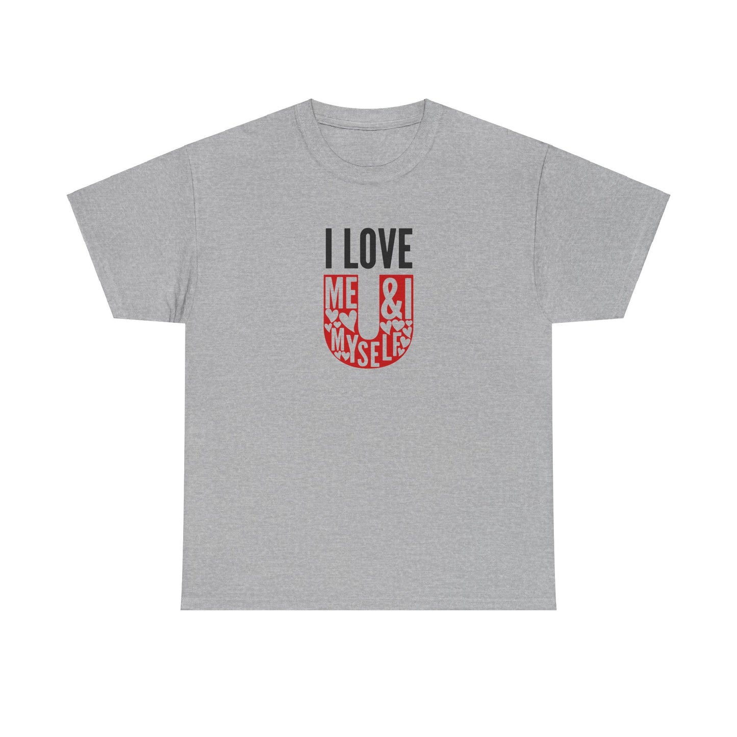 AVL - I Love U/Me, Myself and I | Unisex Heavy Cotton Tee