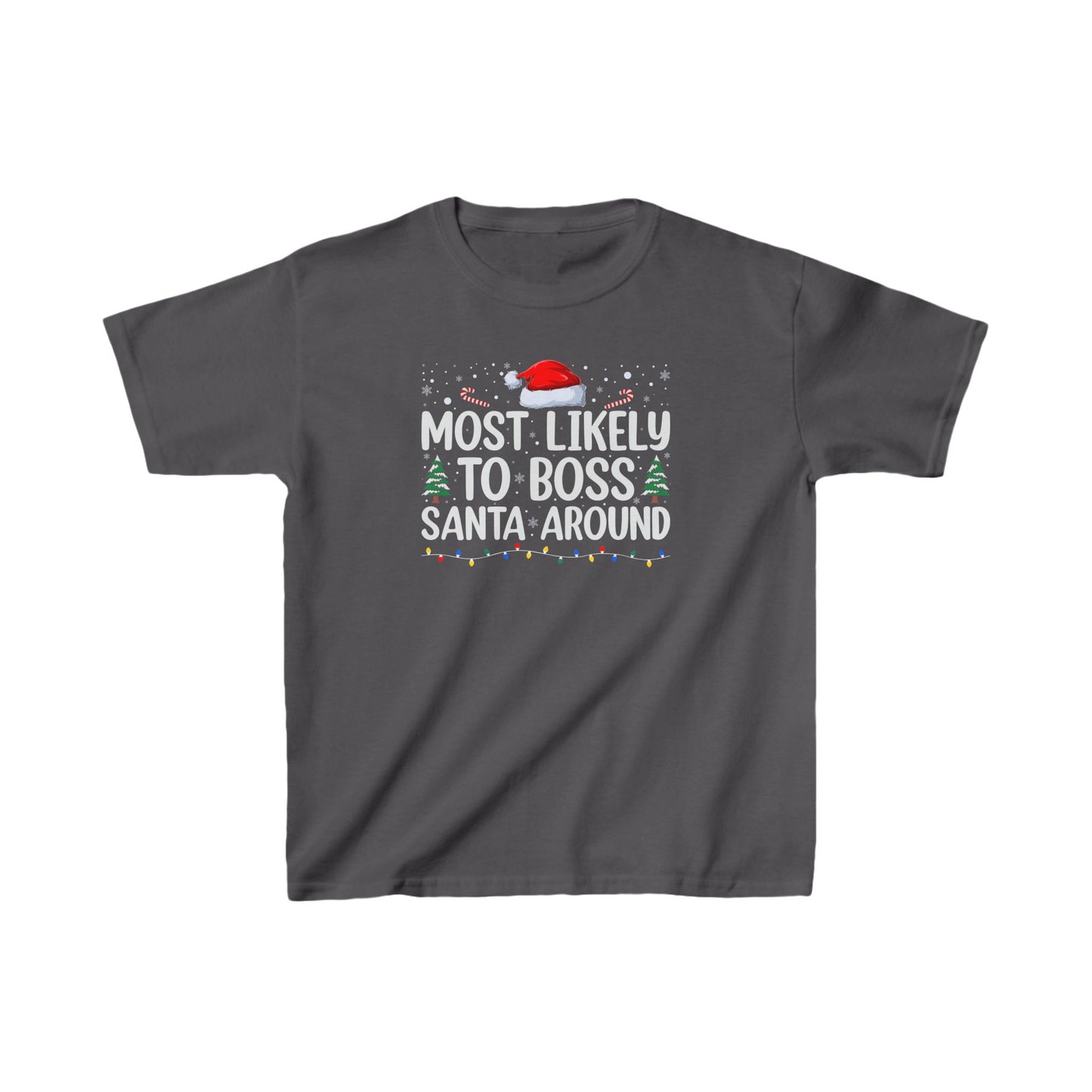 CMS - Most Likely To...Boss Santa Around | Kids Heavy Cotton™ Tee