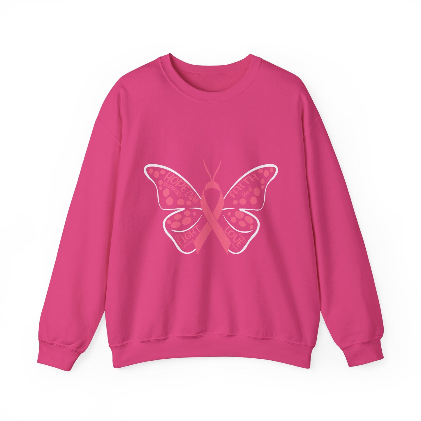 BCA - Pink Butterfly | Unisex Heavy Blend™ Crewneck Sweatshirt