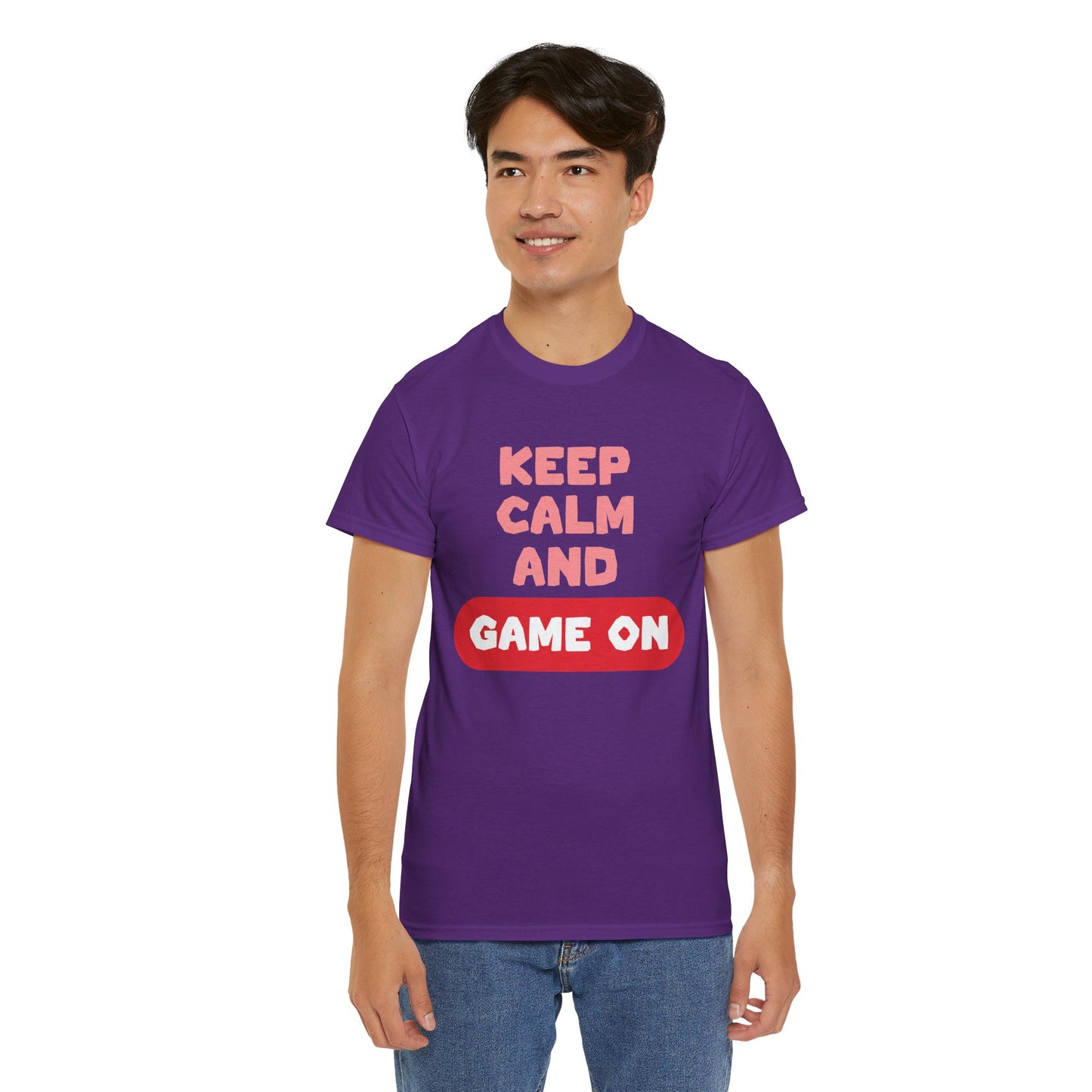 GME- Keep Calm And Game On | Unisex Heavy Cotton Tee