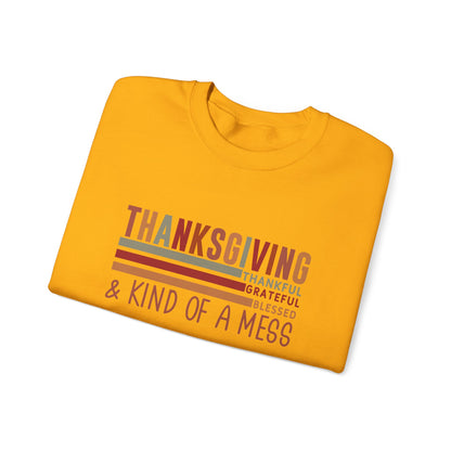 THK - Thanksgiving...Kind of A Mess | Unisex Heavy Blend™ Crewneck Sweatshirt