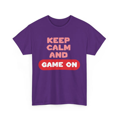 GME- Keep Calm And Game On | Unisex Heavy Cotton Tee