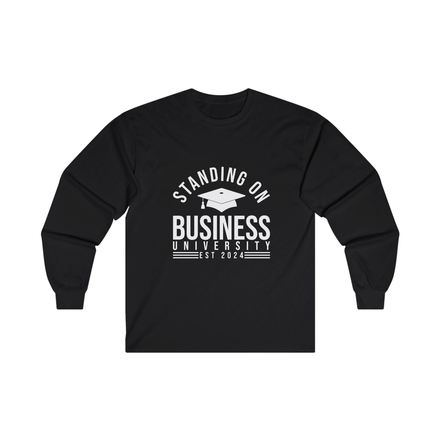 BADED - Standing On Biz | Ultra Cotton Long Sleeve Tee (Black)