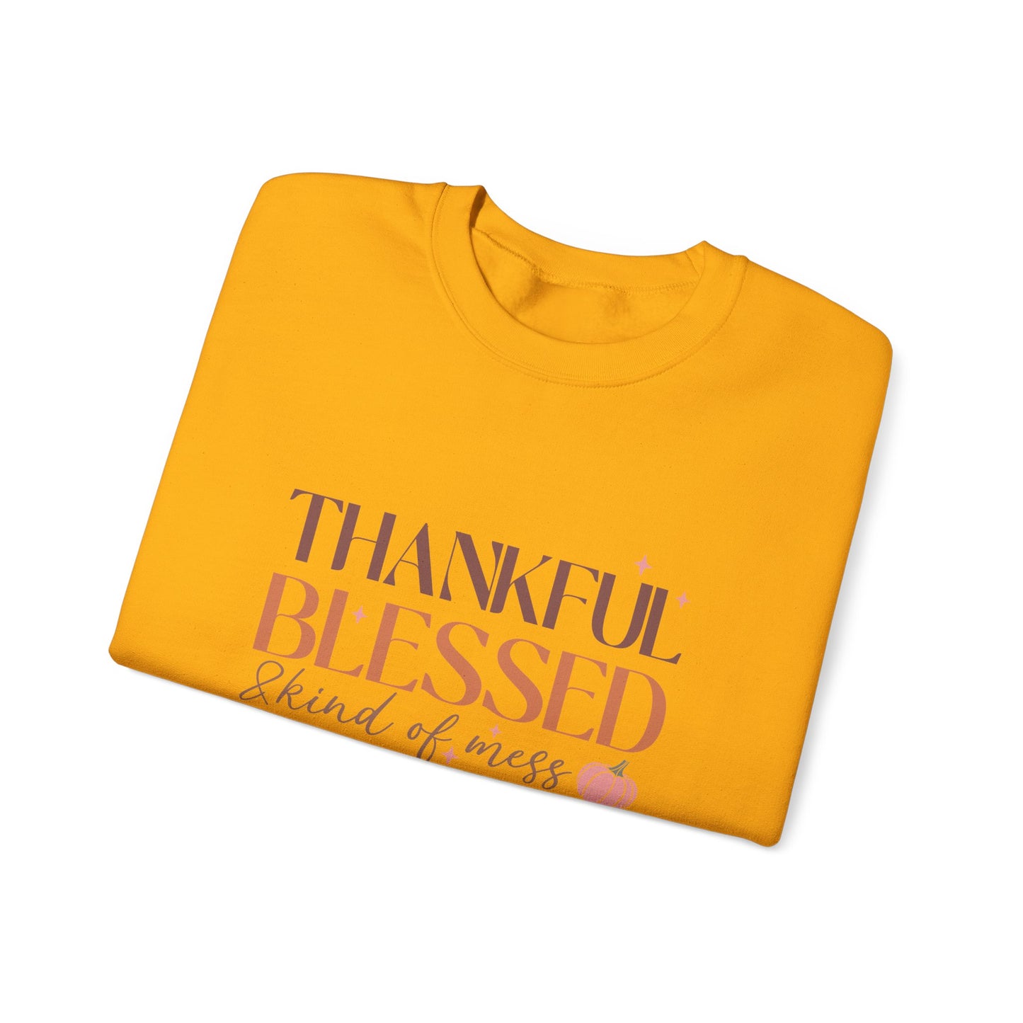 TGV - Thankful, Blessed & Kind of a Mess | Unisex Heavy Blend™ Crewneck Sweatshirt