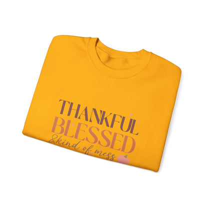 TGV - Thankful, Blessed & Kind of a Mess | Unisex Heavy Blend™ Crewneck Sweatshirt