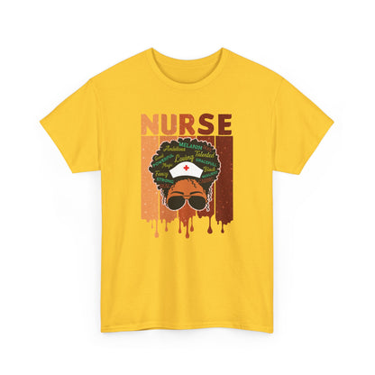 BADED - Melanated Nurse | Unisex Heavy Cotton Tee