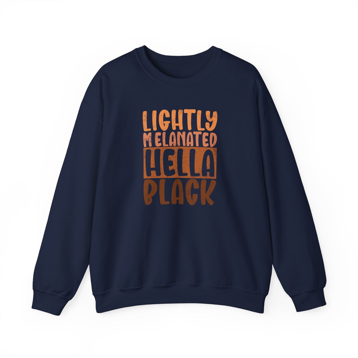 BADED - Lightly Melanated Hella Black | Heavy Blend™ Crewneck Sweatshirt