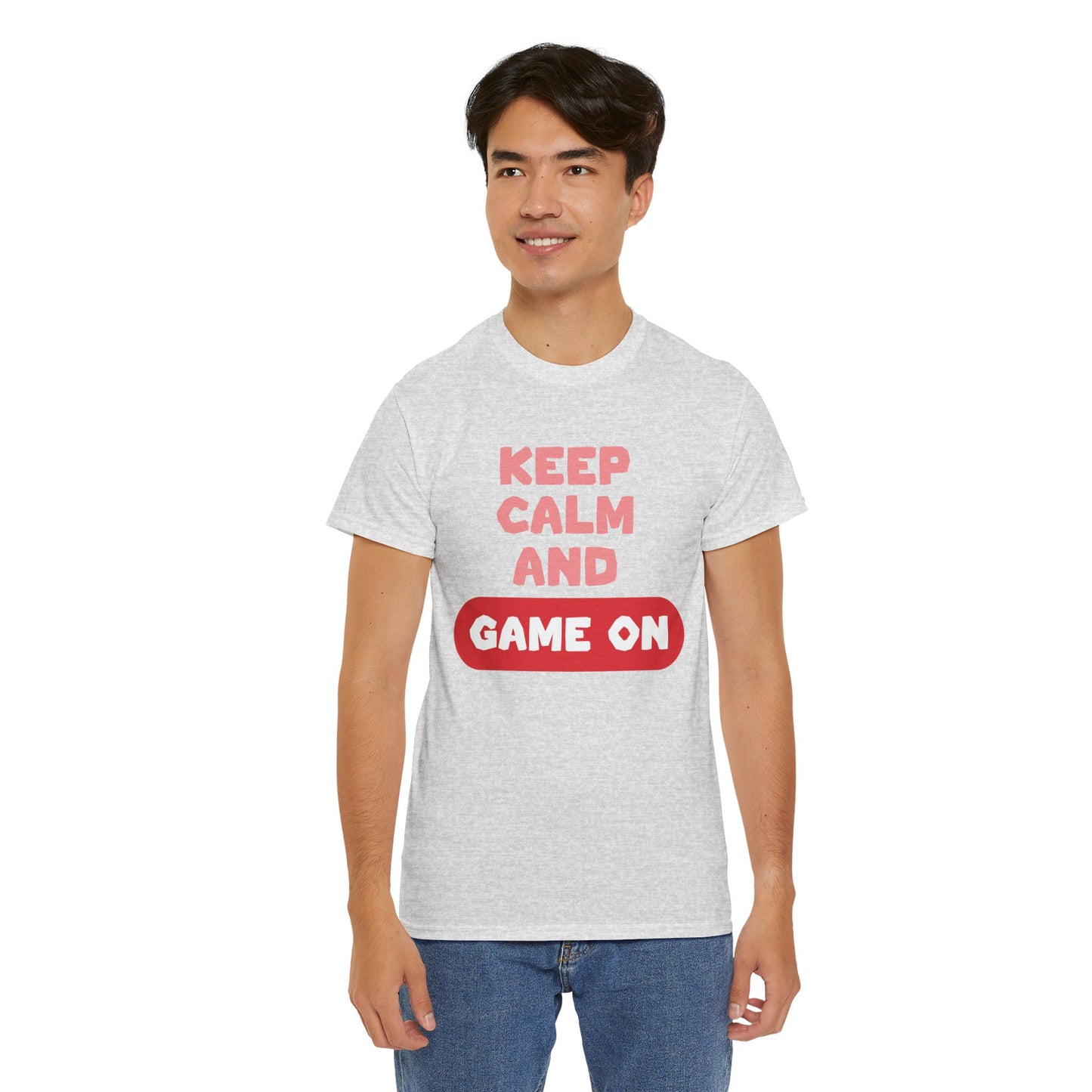 GME- Keep Calm And Game On | Unisex Heavy Cotton Tee