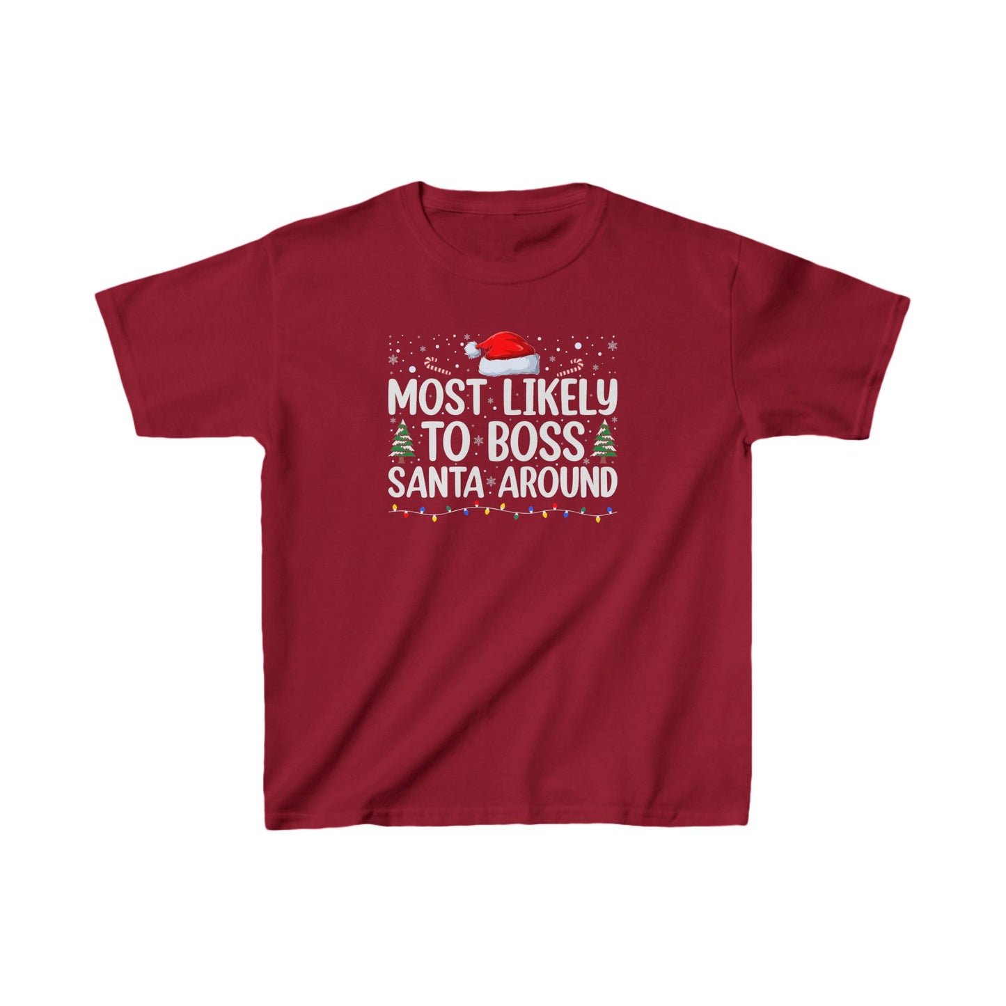 CMS - Most Likely To...Boss Santa Around | Kids Heavy Cotton™ Tee