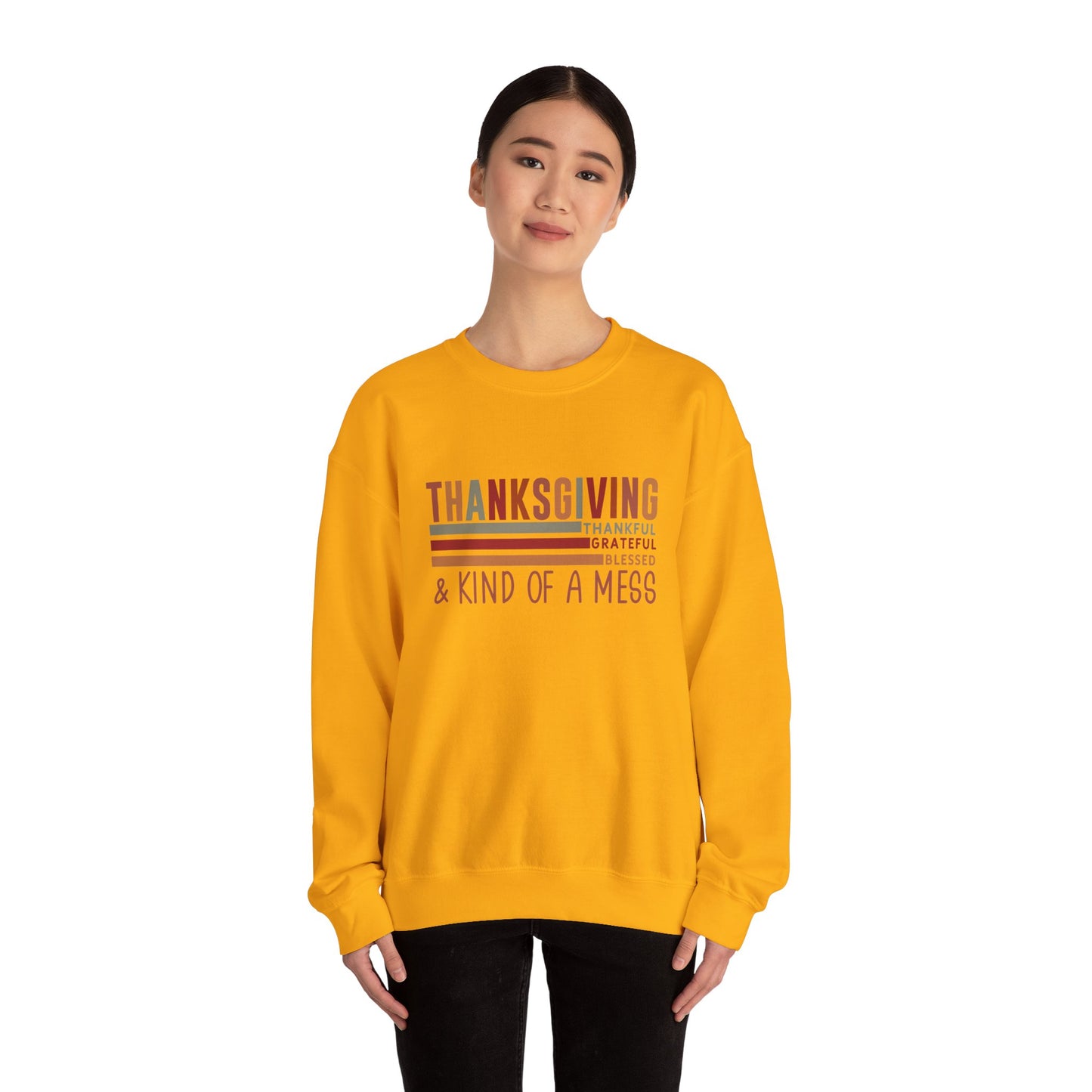 THK - Thanksgiving...Kind of A Mess | Unisex Heavy Blend™ Crewneck Sweatshirt