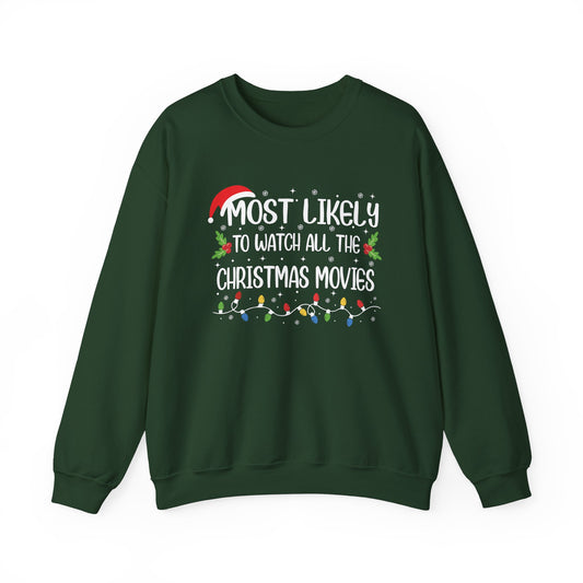 CMS - Most Likely To...Watch All Christmas Movies | Heavy Blend™ Crewneck Sweatshirt