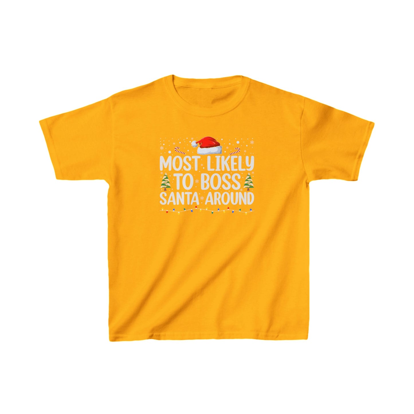 CMS - Most Likely To...Boss Santa Around | Kids Heavy Cotton™ Tee