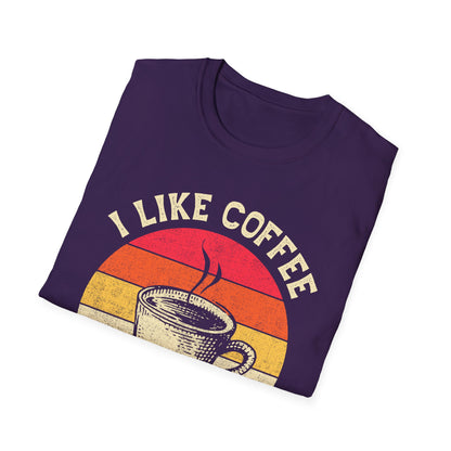 "I Like Coffee… and Maybe 3 People" Funny T-Shirt – Unisex Soft Cotton Coffee Lover Tee – Sarcastic Humor Shirt for Caffeine Addicts