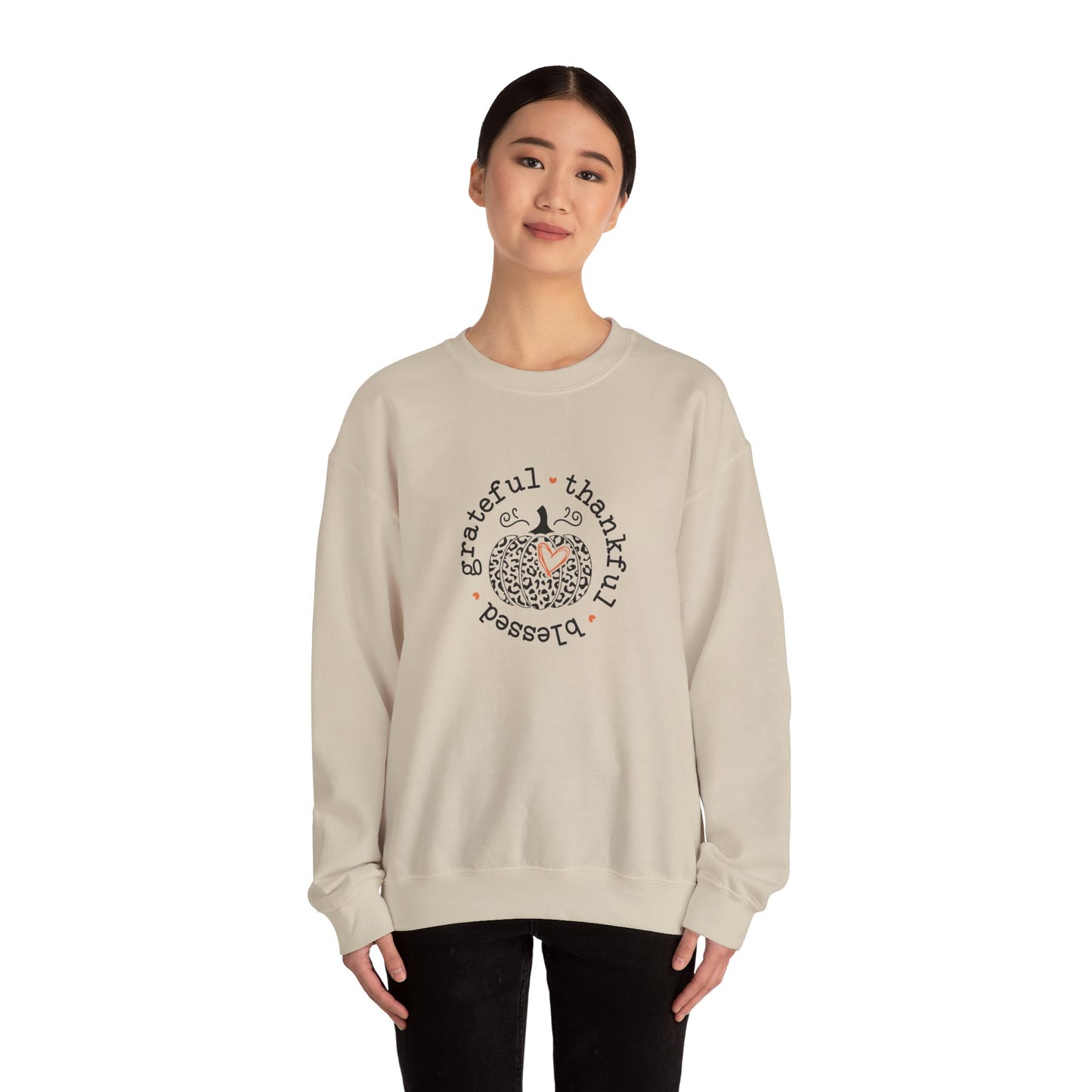 TGV - Thankful, Grateful, Blessed Circle | Unisex Heavy Blend™ Crewneck Sweatshirt