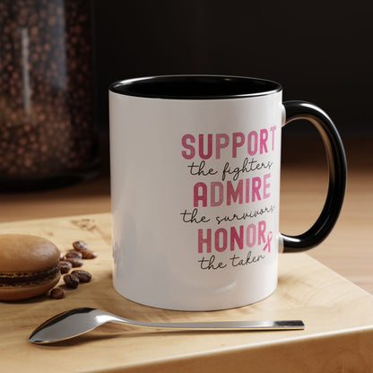 BCA - Support, Admire, Honor | Accent Coffee Mug Black/Gold (11, 15oz)