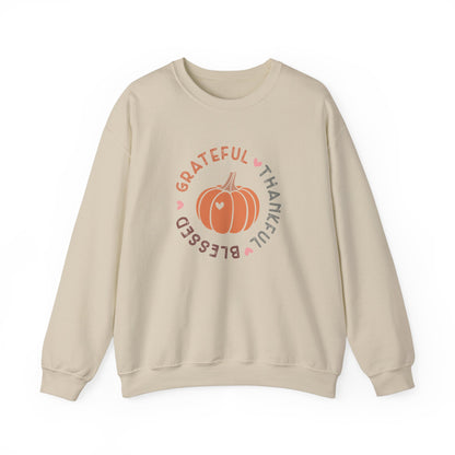 TGV - Grateful, Thankful, Blessed Circle | Unisex Heavy Blend™ Crewneck Sweatshirt