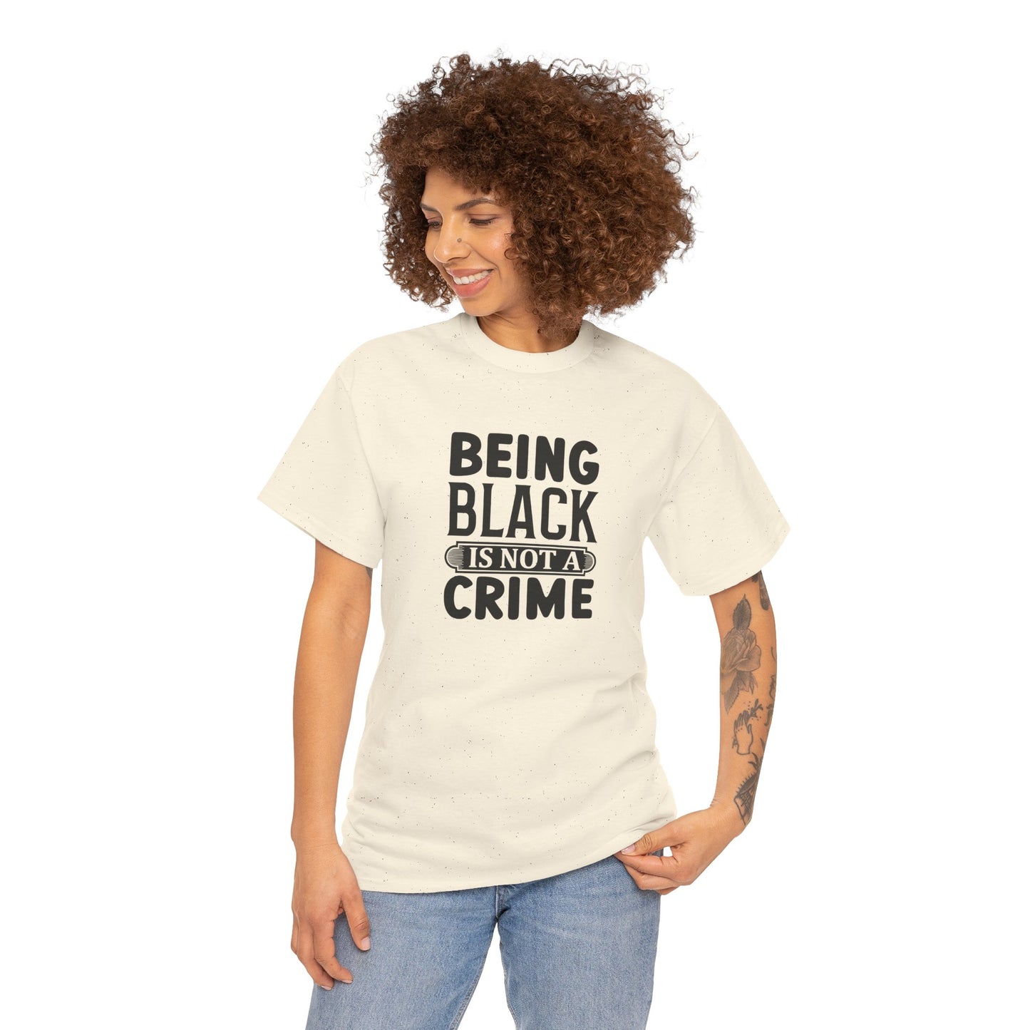 BADED - Being Black Is Not A Crime | Unisex Heavy Cotton Tee