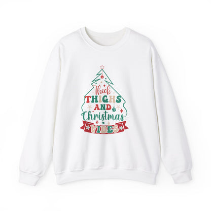 CMS - Thick Thighs & Christmas Vibes | Heavy Blend™ Crewneck Sweatshirt