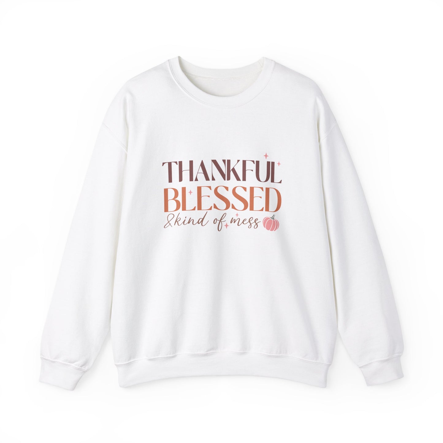 TGV - Thankful, Blessed & Kind of a Mess | Unisex Heavy Blend™ Crewneck Sweatshirt