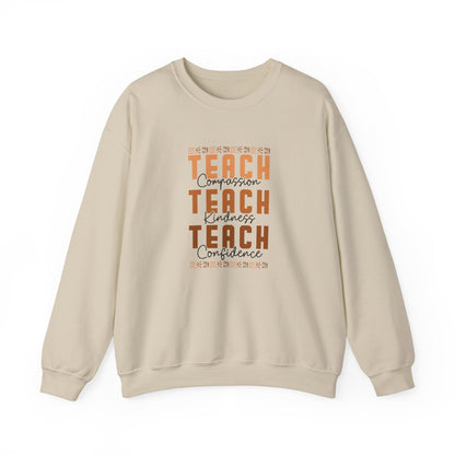 BADED - Teach Compassion Kindness Confidence | Heavy Blend™ Crewneck Sweatshirt