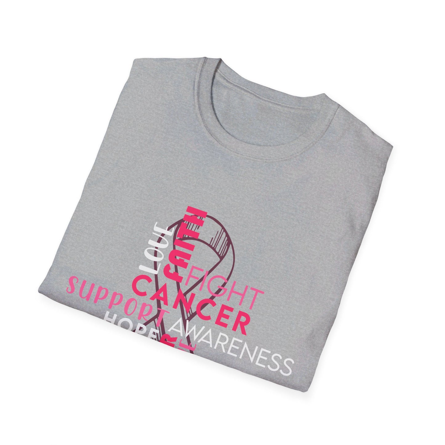 BCA Breast Cancer Wordcloud | Softstyle T-Shirt