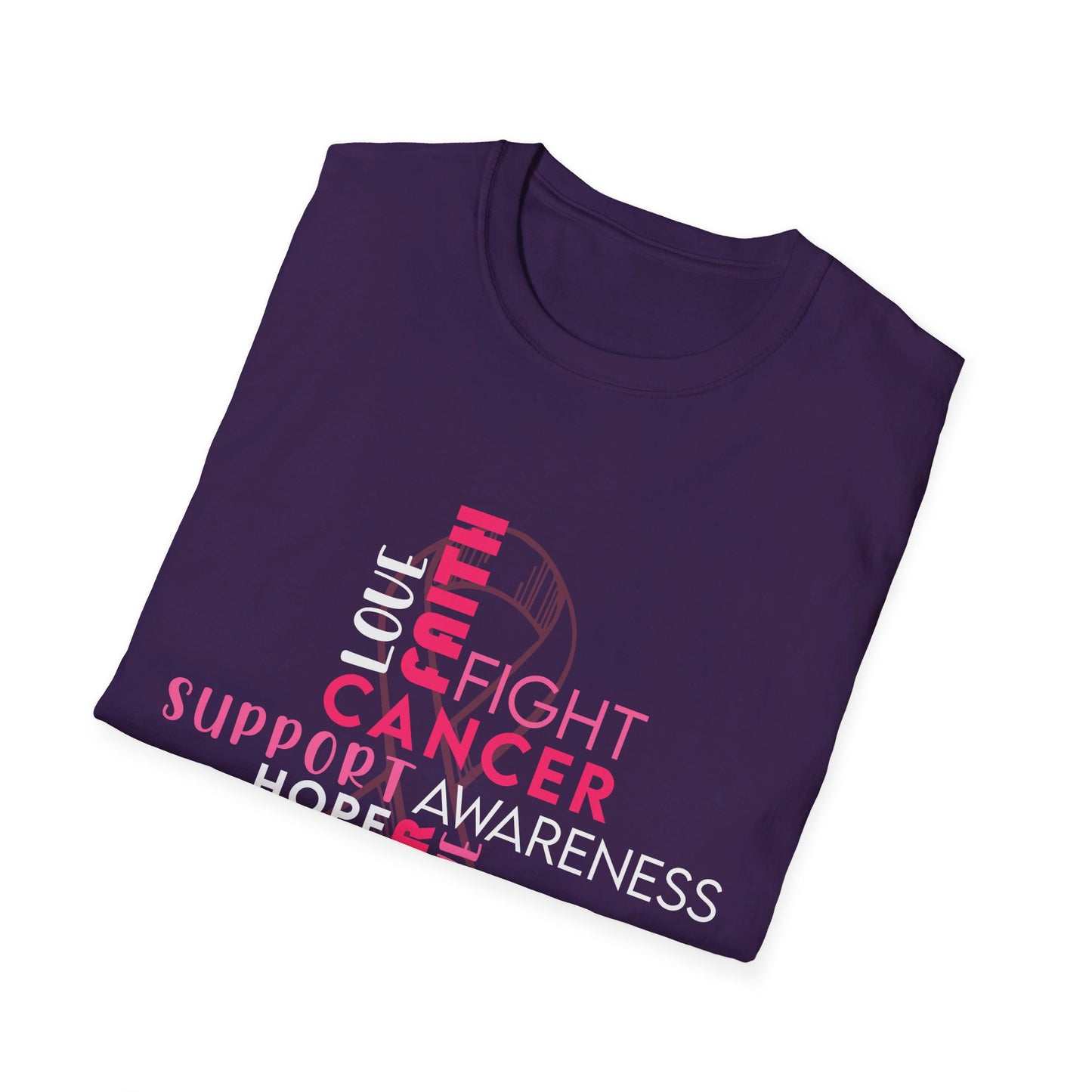 BCA Breast Cancer Wordcloud | Softstyle T-Shirt