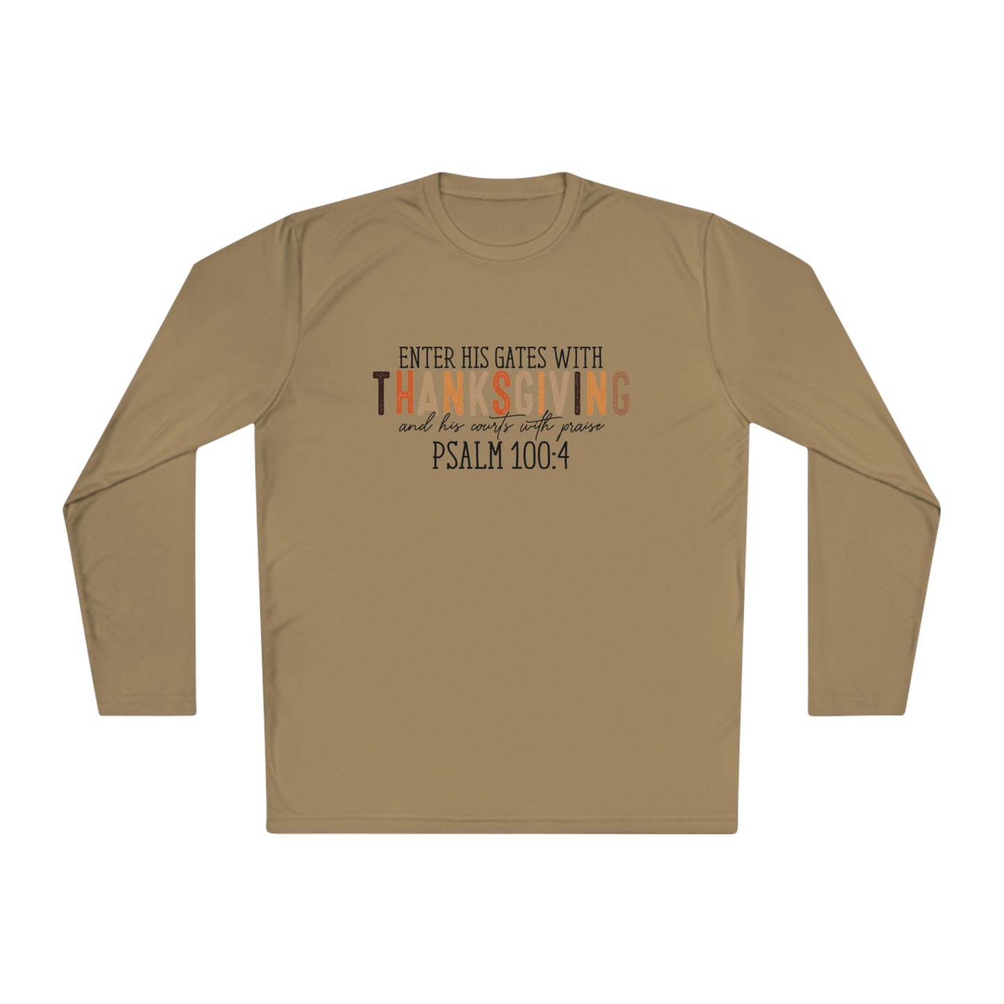 TGV - Psalm 100:4 - Enter His Gates With Thanksgiving... | Active Lightweight Long Sleeve Tee