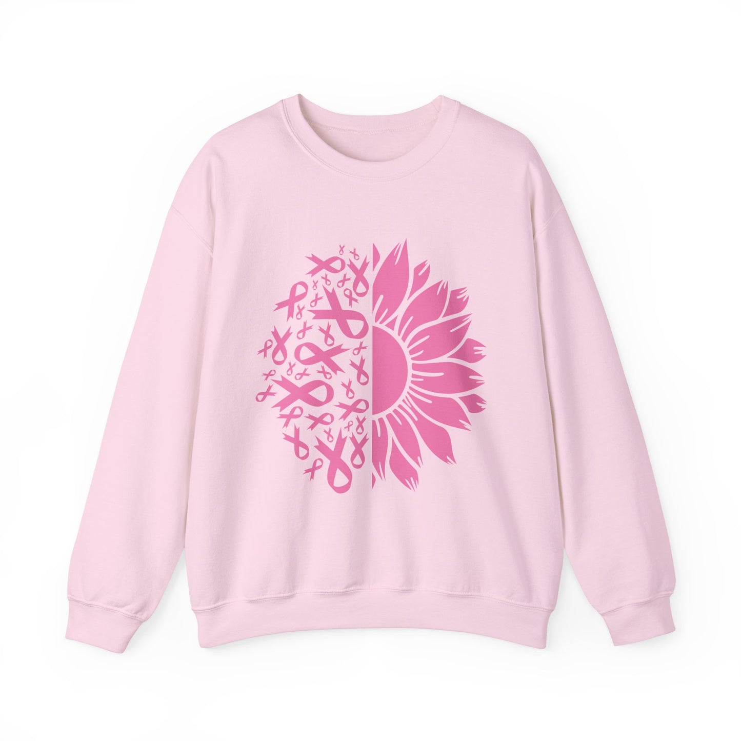 BCA - Pink Ribbon Sunflower  | Unisex Heavy Blend™ Crewneck Sweatshirt