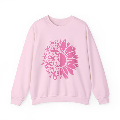 BCA - Pink Ribbon Sunflower  | Unisex Heavy Blend™ Crewneck Sweatshirt