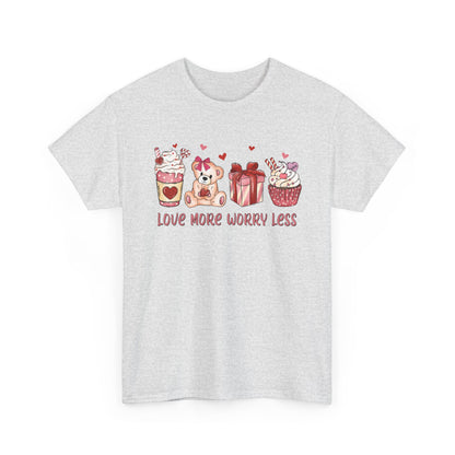 VLD - Love More, Worry Less  | Unisex Heavy Cotton Tee